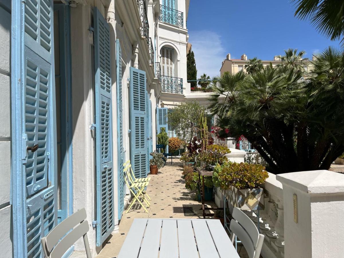 Beautiful Garden Apartment Steps From The Beach 芒通 外观 照片